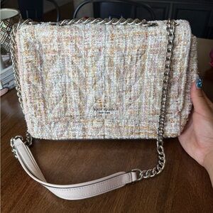 Kate Spade Cream and Gold Shoulder Bag